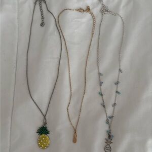 Various Pineapple Necklaces